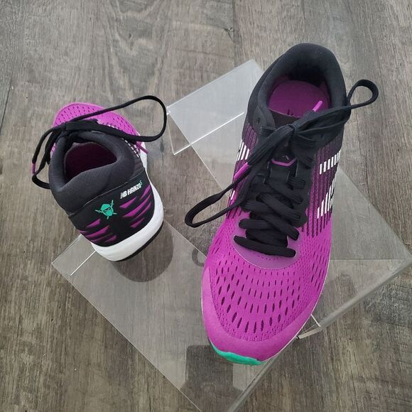 New Balance Sneakers Women Size 7.5 Purple Black Running Shoes Hanzo S RevLite - Picture 4 of 9